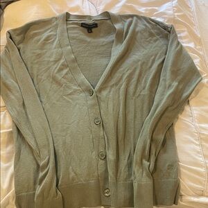 Banana Republic Sage Green Button-Up Cardigan
